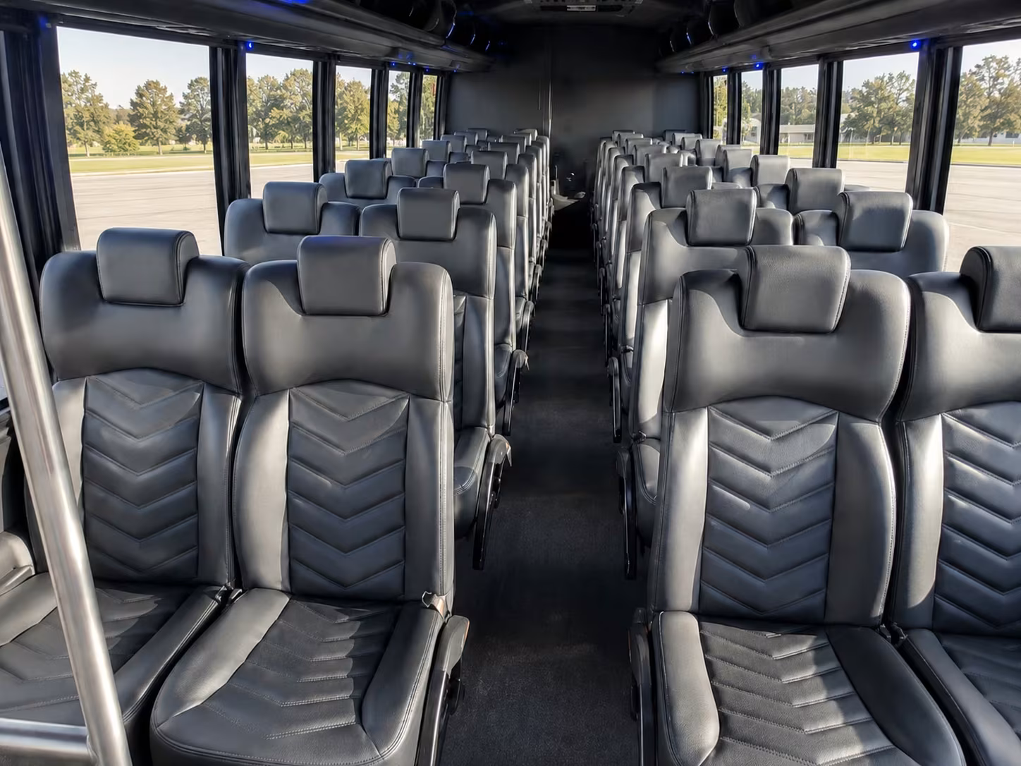 18 passenger minibus interior