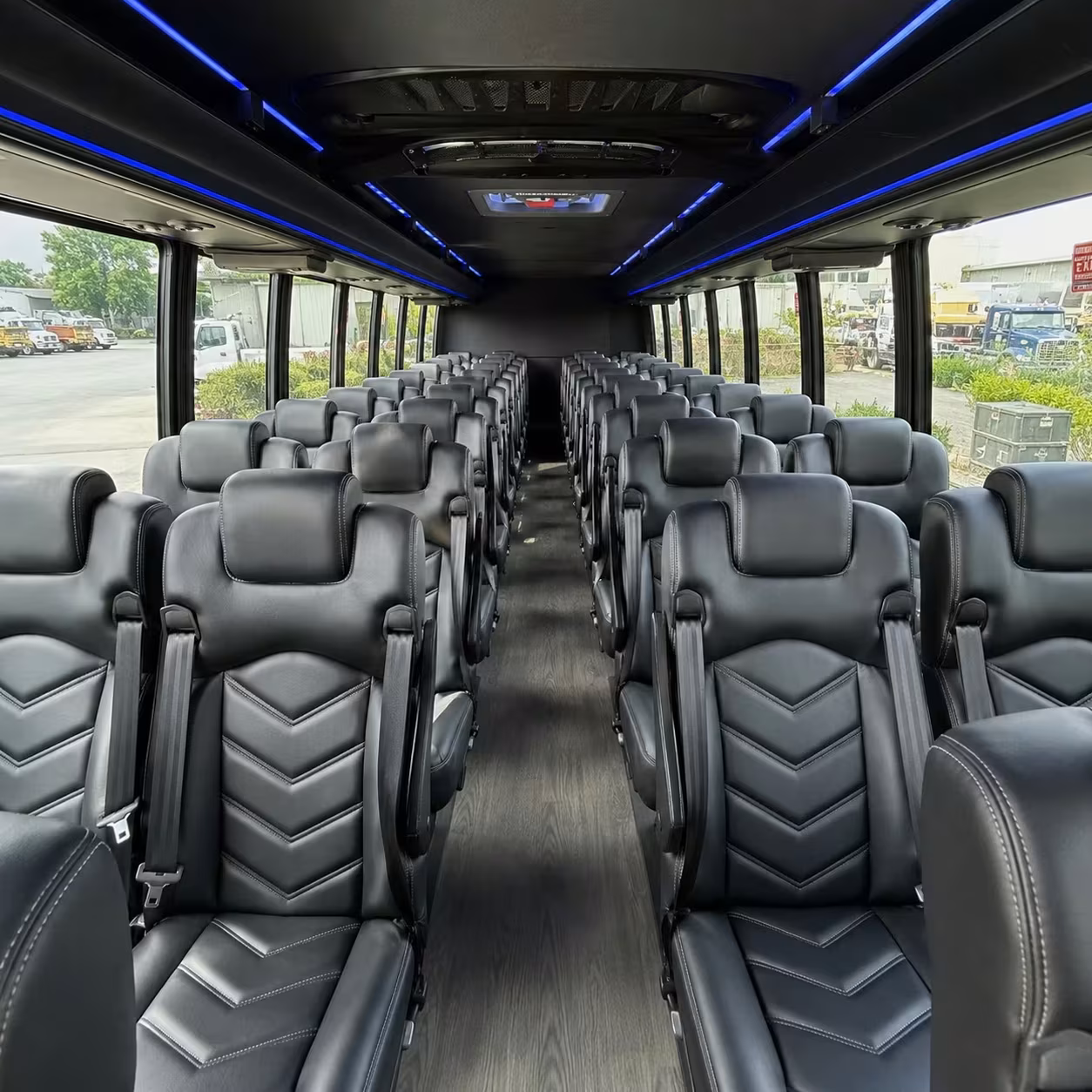 25 passenger minibus inside