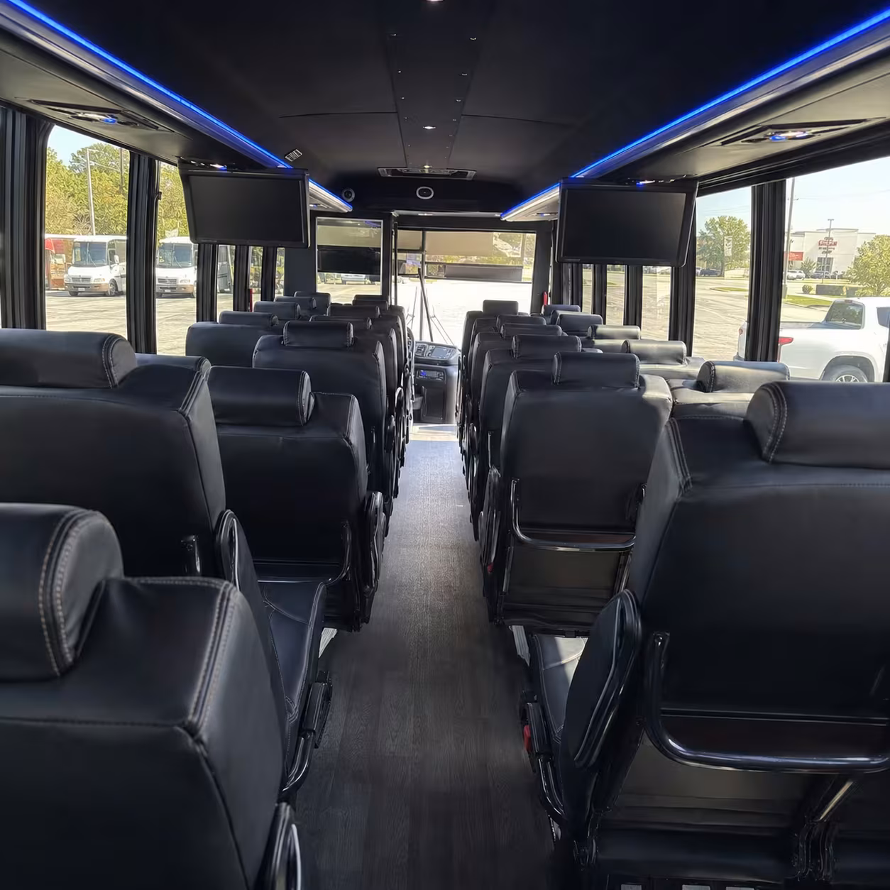 28 passenger minibus interior