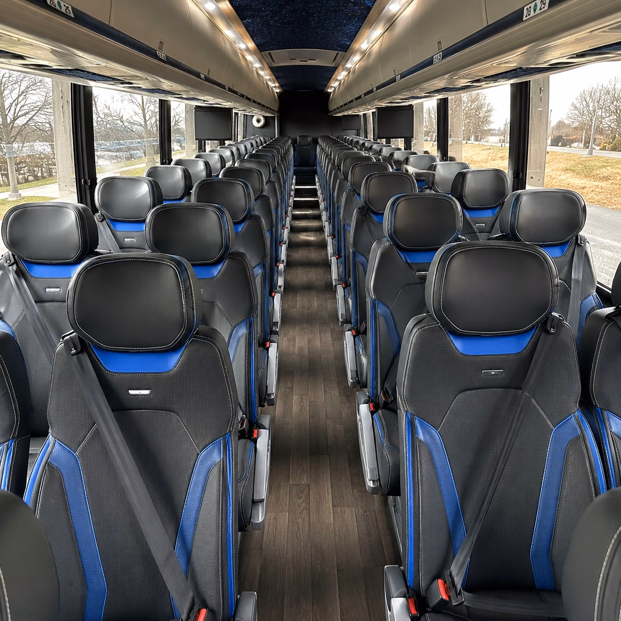 rancho palos verdes charter bus inside